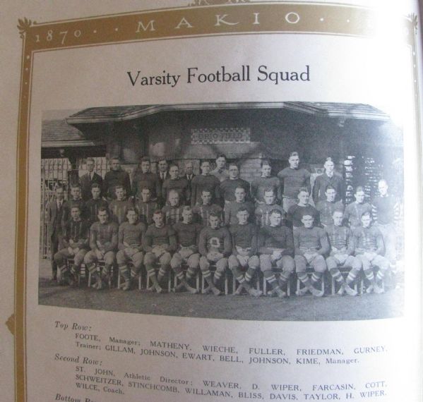 1920 MAKIO OHIO STATE SCHOOL YEARBOOK- LOADS OF ATHLETICS