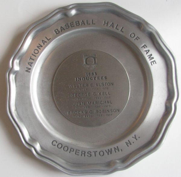 1983 NATIONAL BASEBALL HALL OF FAME INDUCTEES PLATE