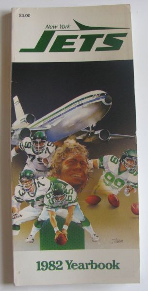 1982 NEW YORK JETS YEARBOOK