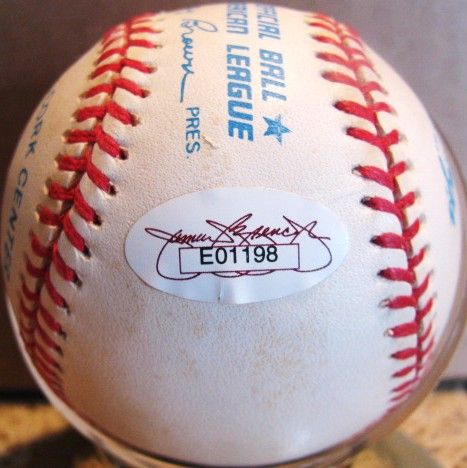 AL KALINE SIGNED BASEBALL w/JSA COA