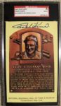 RALPH KINER SIGNED HOF POST CARD - SGC SLABBED & AUTHENTICATED