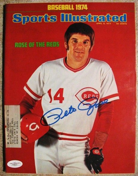 PETE ROSE SIGNED SPORTS ILLUSTRATED W/ JSA COA