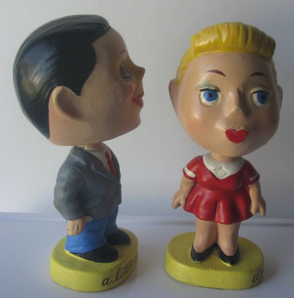 60's BRYLCREEM  ADVERTISING BOBBING HEAD DOLLS