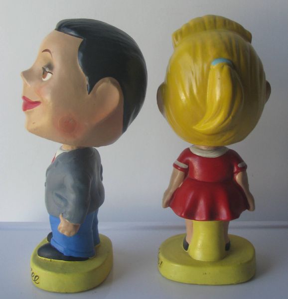 60's BRYLCREEM  ADVERTISING BOBBING HEAD DOLLS