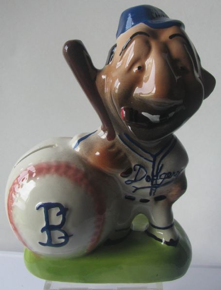 50's BROOKLYN DODGERS MASCOT BANK