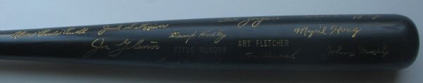 1937 NEW YORK YANKEES WORLD CHAMPIONS BLACK BAT