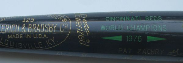 1976 CINCINNATI REDS WORLD CHAMPIONS BLACK BAT