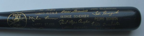 1976 CINCINNATI REDS WORLD CHAMPIONS BLACK BAT