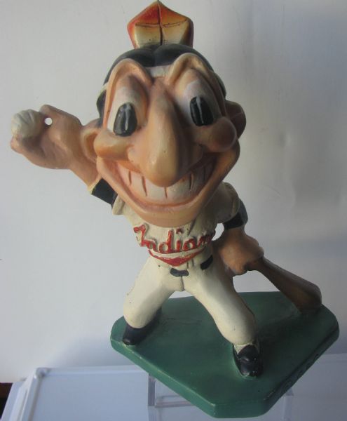 1947 CLEVELAND INDIANS - CHIEF WAHOO - MAZZOLINI STATUE