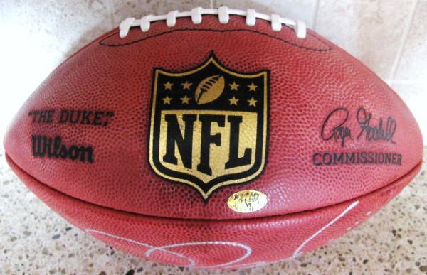 JEROME BETTIS SIGNED FOOTBALL w/ JEROME BETTIS AND TRISTAR AUTHENTICATION