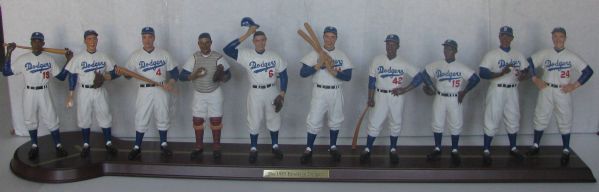 1955 BROOKLYN DODGERS DANBURY MINT TEAM STATUE