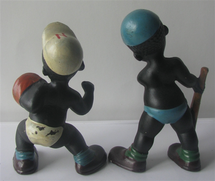 VINTAGE BLACK BASEBALL FIGURINES