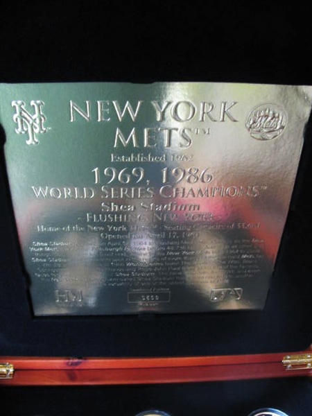 NY LOTTERY SHEA STADIUM FINAL SEASON 24K 9 COIN SET