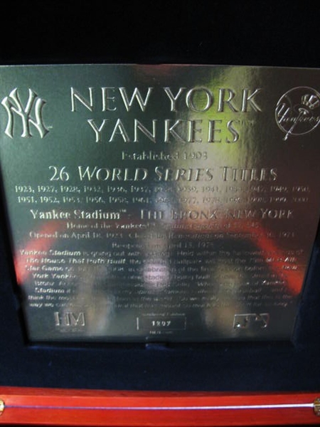 NY LOTTERY YANKEE STADIUM FINAL SEASON 24K 9 COIN SET