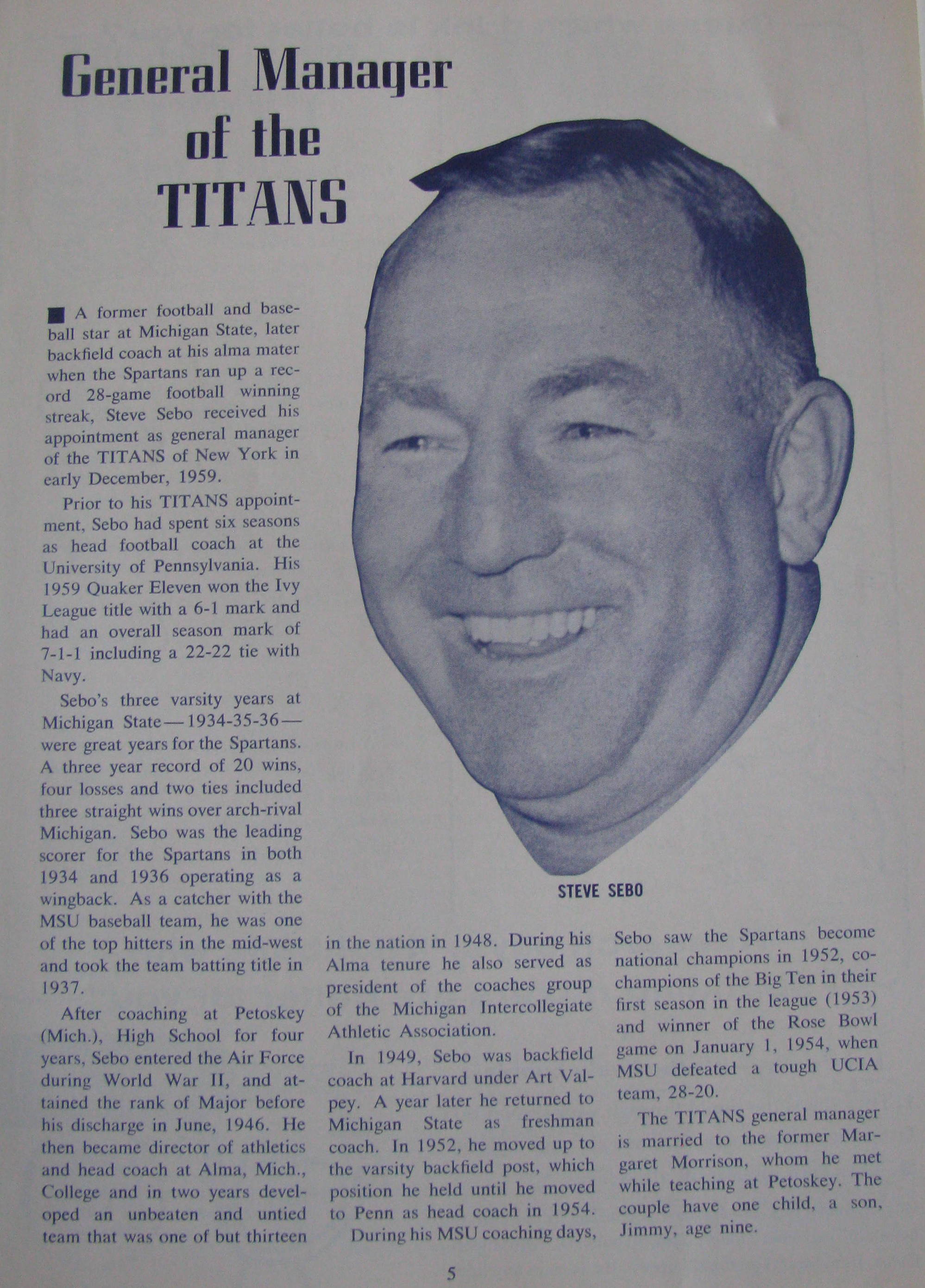 Lot Detail 1960 New York Titans Vs Boston Patriots Program 1st Year Afl