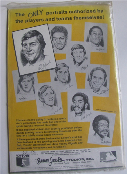 70's KANSAS CITY ROYALS PORTRAITS BY CHARLES LINNETT - SEALED IN PACKAGE