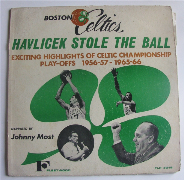 VINTAGE BOSTON CELTICS RECORD ALBUMS