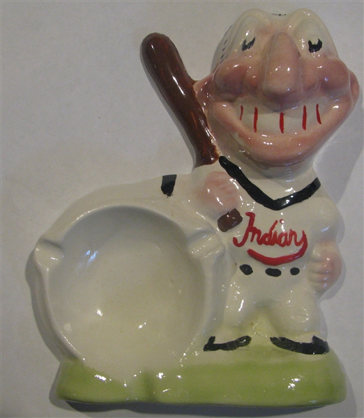 50's CLEVELAND INDIANS CHIEF WAHOO MASCOT ASH TRAY