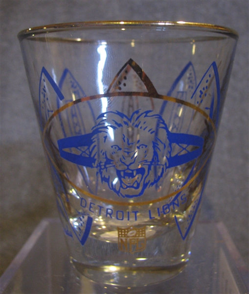 60's DETROIT LIONS HEDY SHOT GLASS