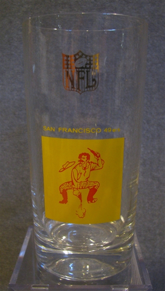 60's SAN FRANCISCO FORTY-NINERS HICKOK DRINKING GLASS