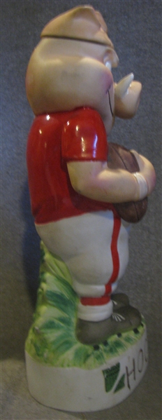 VINTAGE 1972 ARKANSAS RAZORBACKS DECANTER