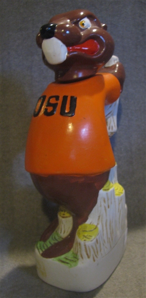 VINTAGE 1974 OREGON STATE BEAVERS DECANTER