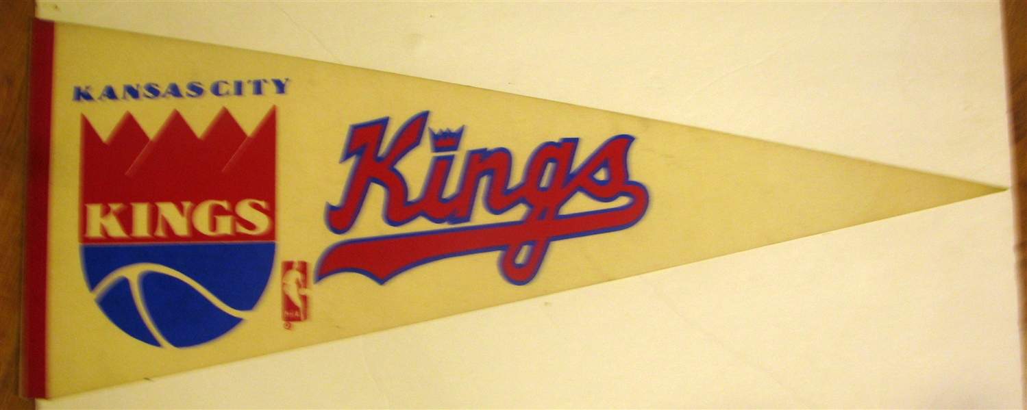 VINTAGE KANSAS CITY KINGS PENNANT