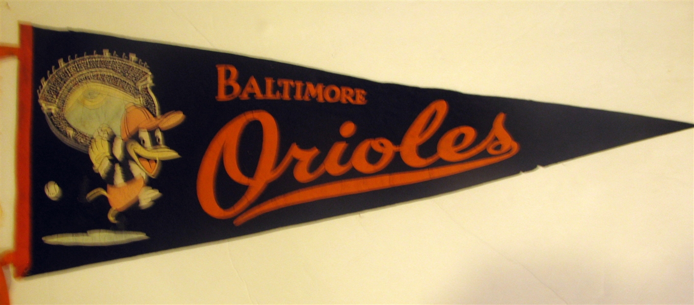 50's BALTIMORE ORIOLES PENNANT