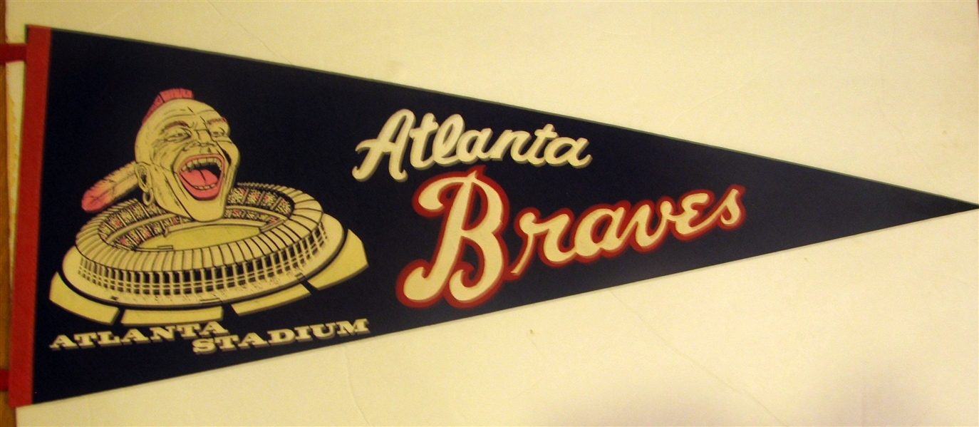 60's ATLANTA BRAVES PENNANT