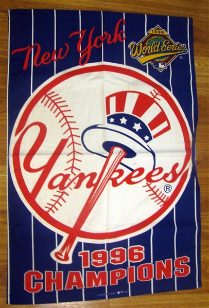 1996 NEW YORK YANKEES WORLD CHAMPIONS BANNER