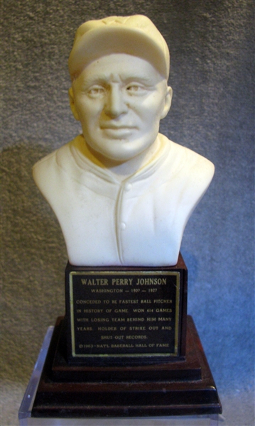 1963 WALTER JOHNSON HALL OF FAME BUST / STATUE