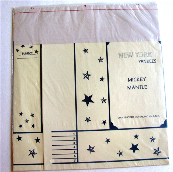 VINTAGE MICKEY MANTLE BOOK COVERS - SEALED IN PACKAGE