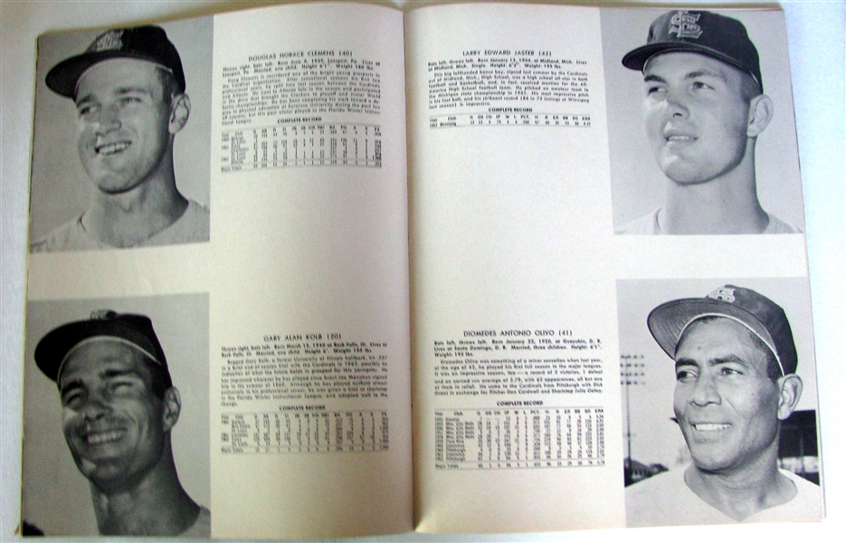 1963 ST. LOUIS CARDINALS YEARBOOK