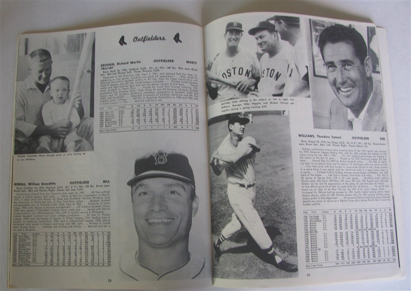 1958 BOSTON RED SOX YEARBOOK