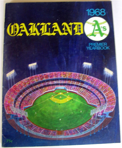 1968 OAKLAND ATHLETICS YEARBOOK- PREMIER ISSUE!