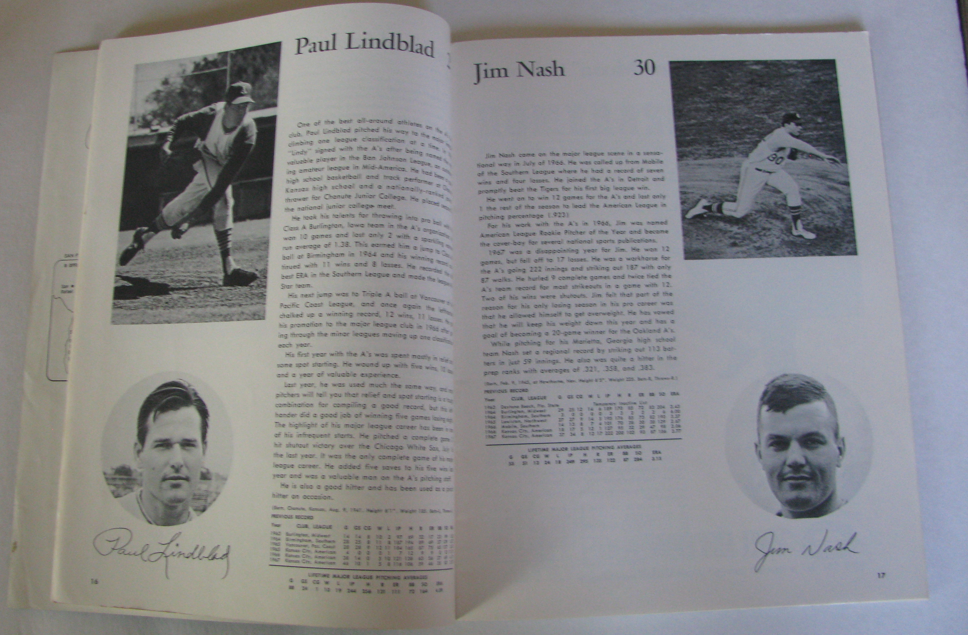 Lot Detail - 1968 Oakland A's Premier Yearbook