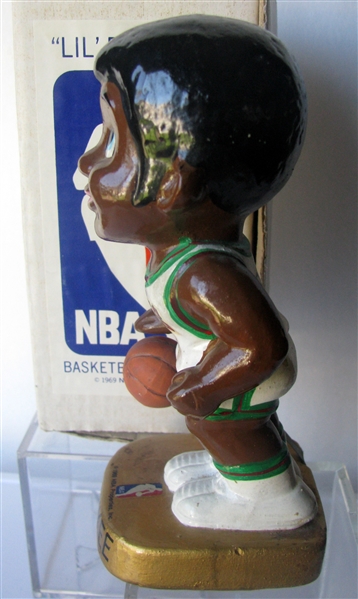 60's MILWAUKEE BUCKS LIL DRIBBLER w/BOX - BLACK FACE VERSION