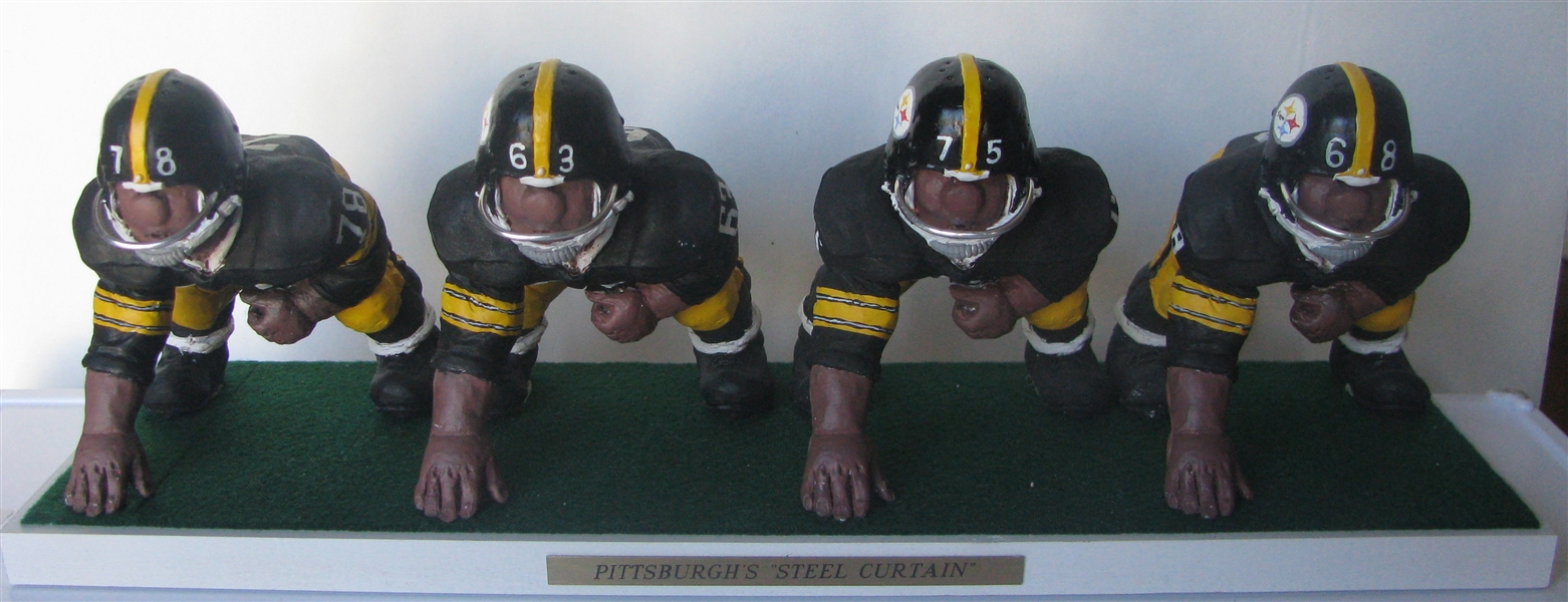 PITTSBURGH STEELERS LIMITED EDITION  STEEL CURTAIN KAIL STATUES 