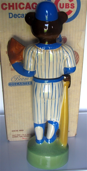 VINTAGE CHICAGO CUBS MASCOT DECANTER w/BOX