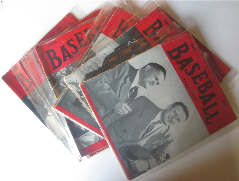 1948 BASEBALL MAGAZINES - COMPLETE RUN OF 12