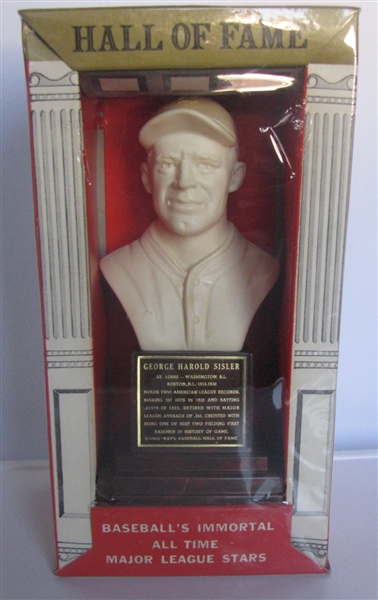 1963 GEORGE SISLER HALL OF FAME BUST/STATUE - SELAED IN BOX