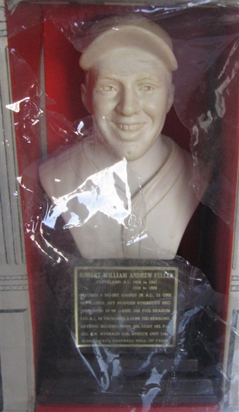 1963 BOB FELLER HALL OF FAME BUST / STATUE - SEALED IN BOX