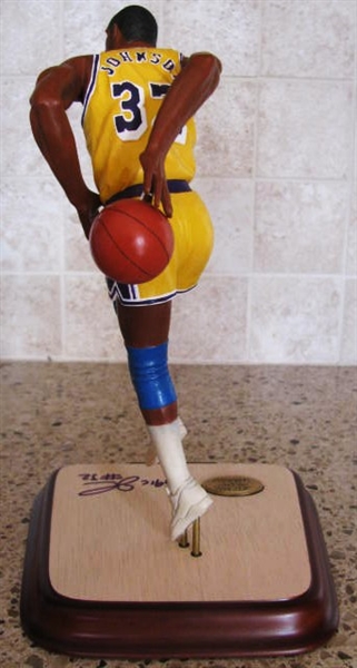 MAGIC JOHNSON # 32 SIGNED LA LAKERS STATUE w/SGC COA