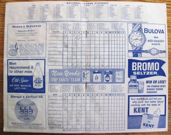 1962 NEW YORK METS PROGRAM - 1st SERIES IN NEW YORK