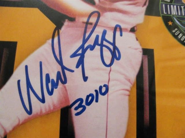 WADE BOGGS 2x SIGNED 3000 HIT LE PHOTO & TICKET w/JSA COA