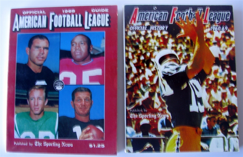 1962-1969 AFL GUIDE BOOKS - HARD TO FIND - 8 ISSUES