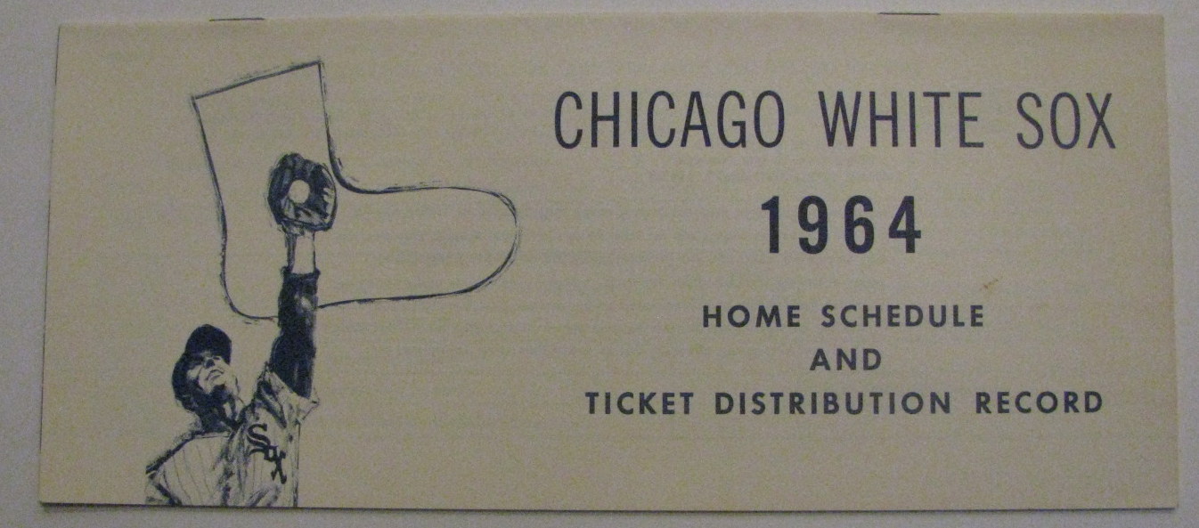 Lot Detail 1964 CHICAGO WHITE SOX SCHEDULE AND TICKET RECORD BOOKLET