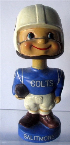 60's BALTIMORE COLTS TYPE 4 TOES-UP BOBBING HEAD