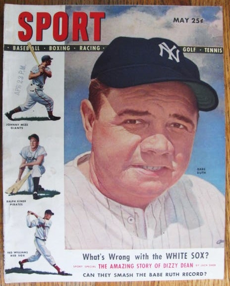 1948 SPORT MAGAZINE w/ BABE RUTH COVER