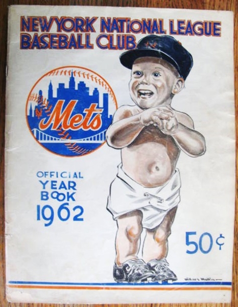 1962 NEW YORK METS YEARBOOK- 1st YEAR !